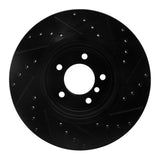 R1 Concepts 06-13 BMW 135I Front Left Drilled & Slotted Black Brake Rotor by R1 Concepts RNC-633-31085L