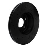 R1 Concepts 06-13 BMW 135IS Front Right Drilled & Slotted Black Brake Rotor by R1 Concepts RNC-633-31085R