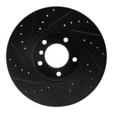 R1 Concepts 07-21 BMW 220i (Mexico) Front Right Drilled & Slotted Black Brake Rotor by R1 Concepts RNC-633-31089R