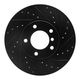 R1 Concepts 07-21 BMW 220i (Mexico) Front Right Drilled & Slotted Black Brake Rotor by R1 Concepts RNC-633-31089R