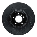 R1 Concepts 09-16 BMW Z4 Front Right Drilled & Slotted Black Brake Rotor by R1 Concepts RNC-633-31096R