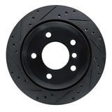 R1 Concepts 09-16 BMW Z4 Rear Left Drilled & Slotted Black Brake Rotor by R1 Concepts RNC-633-31098L