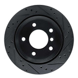 R1 Concepts 09-16 BMW Z4 Rear Right Drilled & Slotted Black Brake Rotor by R1 Concepts RNC-633-31098R