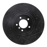 R1 Concepts 11-16 BMW Z4 Front Left Drilled & Slotted Black Brake Rotor by R1 Concepts RNC-633-31105L