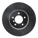 R1 Concepts 11-16 BMW Z4 Front Left Drilled & Slotted Black Brake Rotor by R1 Concepts RNC-633-31105L