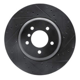 R1 Concepts 11-16 BMW Z4 Front Right Drilled & Slotted Black Brake Rotor by R1 Concepts RNC-633-31105R