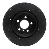 R1 Concepts 10-19 BMW 535I GT xDrive Rear Right Drilled & Slotted Black Brake Rotor by R1 Concepts RNC-633-31106R