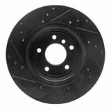 R1 Concepts 11-16 BMW Z4 Rear Right Drilled & Slotted Black Brake Rotor by R1 Concepts RNC-633-31107R