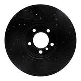 R1 Concepts 12-21 BMW 228I Front Left Drilled & Slotted Black Brake Rotor by R1 Concepts RNC-633-31108L