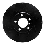 R1 Concepts 12-21 BMW 228I Front Left Drilled & Slotted Black Brake Rotor by R1 Concepts RNC-633-31108L