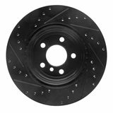 R1 Concepts 12-20 BMW 335I GT xDrive Rear Right Drilled & Slotted Black Brake Rotor by R1 Concepts RNC-633-31109R