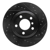 R1 Concepts 12-20 BMW 335I GT xDrive Rear Right Drilled & Slotted Black Brake Rotor by R1 Concepts RNC-633-31109R