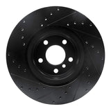 R1 Concepts 12-20 BMW M240I Coupe & Convertible Rear Right Drilled & Slotted Black Brake Rotor by R1 Concepts RNC-633-31113R