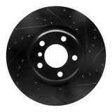 R1 Concepts 12-20 BMW M240I Coupe & Convertible Rear Right Drilled & Slotted Black Brake Rotor by R1 Concepts RNC-633-31113R