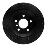 R1 Concepts 06-20 BMW 325XI Rear Right Drilled & Slotted Black Brake Rotor by R1 Concepts RNC-633-31117R