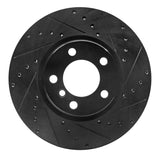 R1 Concepts 12-18 BMW 428I Front Right Drilled & Slotted Black Brake Rotor by R1 Concepts RNC-633-31121R