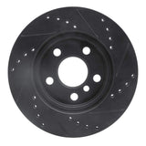R1 Concepts 14-21 BMW i3 Front Left Drilled & Slotted Black Brake Rotor by R1 Concepts RNC-633-31123L