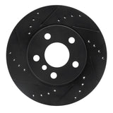 R1 Concepts 14-21 BMW i3 Front Left Drilled & Slotted Black Brake Rotor by R1 Concepts RNC-633-31123L