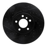 R1 Concepts 02-06 BMW X5 Front Left Drilled & Slotted Black Brake Rotor by R1 Concepts RNC-633-31137L