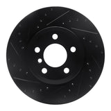 R1 Concepts 07-19 BMW X6 Rear Left Drilled & Slotted Black Brake Rotor by R1 Concepts RNC-633-31141L