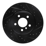 R1 Concepts 07-19 BMW X6 Rear Right Drilled & Slotted Black Brake Rotor by R1 Concepts RNC-633-31141R