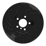 R1 Concepts 07-18 BMW X6 Front Right Drilled & Slotted Black Brake Rotor by R1 Concepts RNC-633-31142R