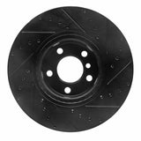 R1 Concepts 11-18 BMW X4 Front Left Drilled & Slotted Black Brake Rotor by R1 Concepts RNC-633-31151L