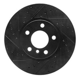 R1 Concepts 11-18 BMW X4 Front Left Drilled & Slotted Black Brake Rotor by R1 Concepts RNC-633-31151L