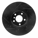 R1 Concepts 11-18 BMW X4 Front Right Drilled & Slotted Black Brake Rotor by R1 Concepts RNC-633-31151R
