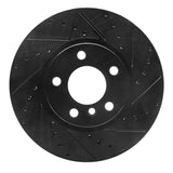R1 Concepts 11-18 BMW X4 Front Right Drilled & Slotted Black Brake Rotor by R1 Concepts RNC-633-31151R