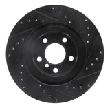 R1 Concepts 11-18 BMW X4 Rear Left Drilled & Slotted Black Brake Rotor by R1 Concepts RNC-633-31152L