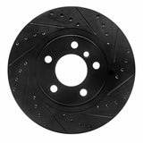R1 Concepts 11-18 BMW X3 Rear Right Drilled & Slotted Black Brake Rotor by R1 Concepts RNC-633-31152R