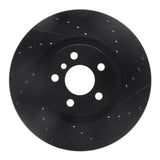 R1 Concepts 15-25 BMW 228I xDrive Gran Coupe Front Right Drilled & Slotted Black Brake Rotor by R1 Concepts RNC-633-31157R