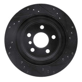 R1 Concepts 16-26 BMW 228I Gran Coupe Rear Left Drilled & Slotted Black Brake Rotor by R1 Concepts RNC-633-31158L