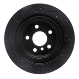 R1 Concepts 16-26 BMW 228I Gran Coupe Rear Right Drilled & Slotted Black Brake Rotor by R1 Concepts RNC-633-31158R