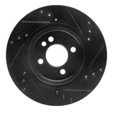 R1 Concepts 02-06 Mini Countryman And Paceman) Front Left Drilled & Slotted Black Brake Rotor by R1 Concepts RNC-633-32001L