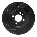 R1 Concepts 02-06 Mini Countryman And Paceman) Front Right Drilled & Slotted Black Brake Rotor by R1 Concepts RNC-633-32001R