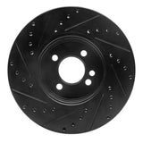 R1 Concepts 02-06 Mini Cooper (Excl Clubman) Front Right Drilled & Slotted Black Brake Rotor by R1 Concepts RNC-633-32002R
