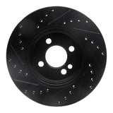 R1 Concepts 07-15 Mini Cooper (Excl Clubman) Front Right Drilled & Slotted Black Brake Rotor by R1 Concepts RNC-633-32005R