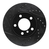 R1 Concepts 11-16 Mini Cooper Paceman Front Left Drilled & Slotted Black Brake Rotor by R1 Concepts RNC-633-32009L
