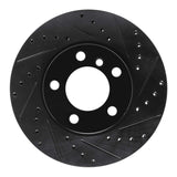 R1 Concepts 11-16 Mini Cooper Paceman Front Right Drilled & Slotted Black Brake Rotor by R1 Concepts RNC-633-32009R