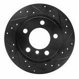 R1 Concepts 11-16 Mini Cooper Countryman Rear Right Drilled & Slotted Black Brake Rotor by R1 Concepts RNC-633-32010R