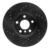 R1 Concepts 14-21 Mini Cooper Clubman Front Right Drilled & Slotted Black Brake Rotor by R1 Concepts RNC-633-32015R