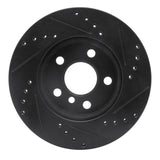 R1 Concepts 14-24 Mini Cooper (Excl Clubman) Front Left Drilled & Slotted Black Brake Rotor by R1 Concepts RNC-633-32017L