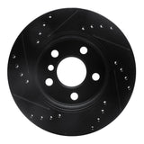 R1 Concepts 14-24 Mini Cooper (Excl Clubman) Front Right Drilled & Slotted Black Brake Rotor by R1 Concepts RNC-633-32017R