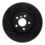 R1 Concepts 15-26 BMW X1 (USA/Canada) Front Left Drilled & Slotted Black Brake Rotor by R1 Concepts RNC-633-32020L