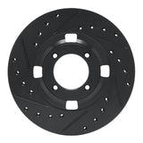 R1 Concepts 83-89 Isuzu Impulse Front Left Drilled & Slotted Black Brake Rotor by R1 Concepts RNC-633-37001L