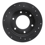 R1 Concepts 88-95 Isuzu AMIGO Rear Left Drilled & Slotted Black Brake Rotor by R1 Concepts RNC-633-37005L
