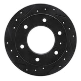 R1 Concepts 88-95 Isuzu AMIGO Rear Left Drilled & Slotted Black Brake Rotor by R1 Concepts RNC-633-37005L