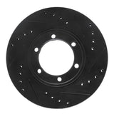 R1 Concepts 86-06 Chevrolet Luv Pickup (Mexico) Front Right Drilled & Slotted Black Brake Rotor by R1 Concepts RNC-633-37007R
